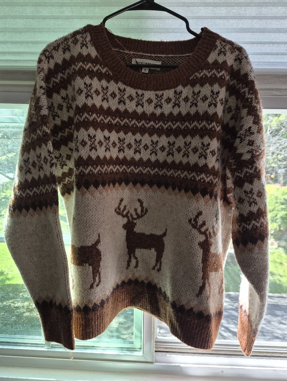 LUCKY BRAND REINDEER SWEATER (Never Worn)